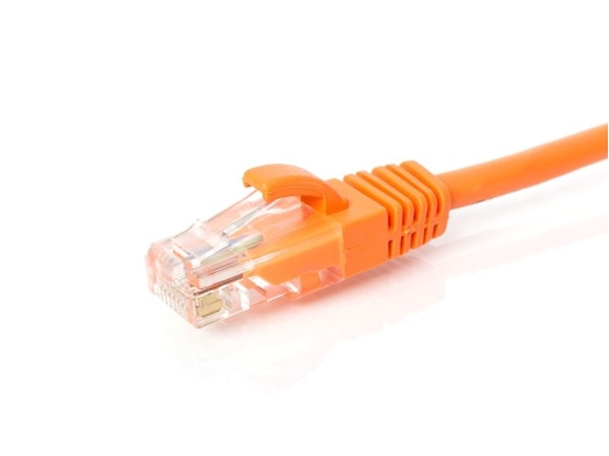 Picture of CAT5e Patch Cable - 14 FT, Orange, Booted