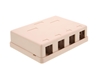 Picture of 4 Port Surface Mount Box - Ivory