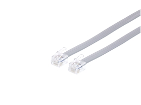 Picture of RJ12 6 Conductor Cross Wired Modular Telephone Cable - 15 FT