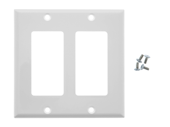 Picture of Dual Gang Decorex Wall Plate - White