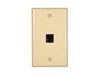 Picture of 1 Port Keystone Faceplate - Single Gang - Ivory