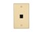 Picture of 1 Port Keystone Faceplate - Single Gang - Ivory