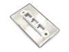 Picture of 1 Port Stainless Steel Keystone Faceplate