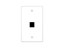 Picture of 1 Port Keystone Faceplate - Single Gang - White