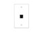 Picture of 1 Port Keystone Faceplate - Single Gang - White