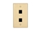 Picture of 2 Port Keystone Faceplate - Single Gang - Ivory