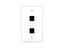 Picture of 2 Port Keystone Faceplate - Single Gang - White