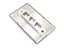 Picture of 3 Port Stainless Steel Keystone Faceplate
