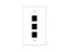 Picture of 3 Port Keystone Faceplate - Single Gang - White