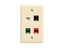 Picture of 4 Port Keystone Faceplate - Single Gang - Almond