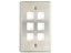 Picture of 6 Port Stainless Steel Keystone Faceplate