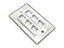 Picture of 6 Port Stainless Steel Keystone Faceplate