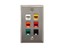 Picture of 6 Port Stainless Steel Keystone Faceplate
