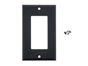 Picture of Single Gang Decorex Wall Plate - Black