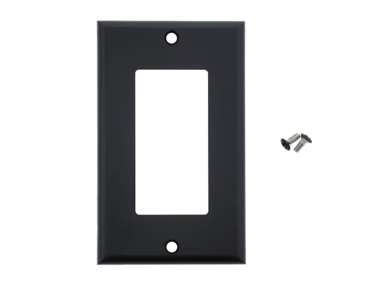 Picture of Single Gang Decorex Wall Plate - Black