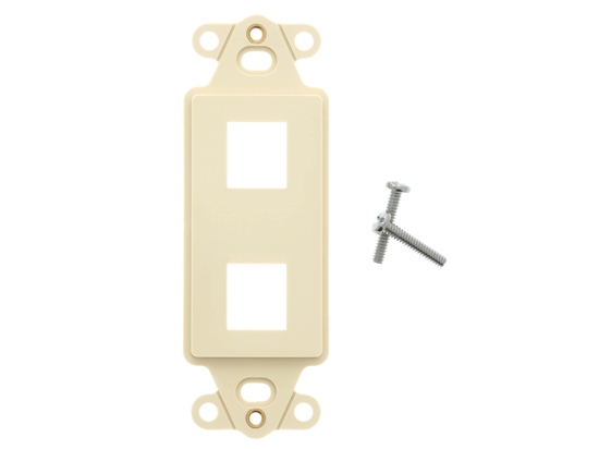 Picture of 2 Port Decorex Face Plate Insert - Ivory