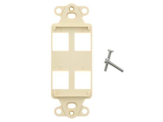Picture of 4 Port Decorex Face Plate Insert - Ivory