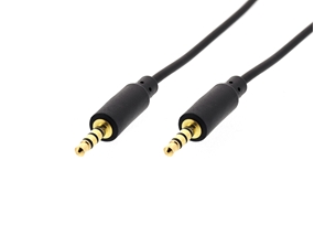 Picture of 3.5mm Thin Stereo Audio Cable w/ Microphone Support - 12 FT