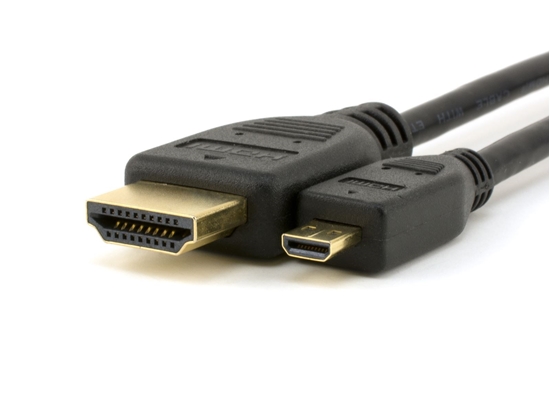 Picture of 1 Meter (3.28 FT) High Speed HDMI to Micro HDMI D Cable with Ethernet