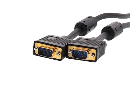 Picture of SVGA Male to Male Video Cable - 3 FT, Gold Plated Connectors