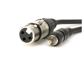 Picture of XLR Female to RCA Male Plug - 5 FT