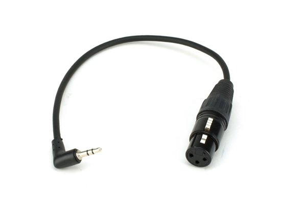 Picture of XLR Female to 3.5mm Stereo Right Angle Plug - 1 FT