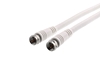 Picture of RG6 CaTV Coaxial Patch Cable - 12 FT, F Type, White