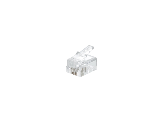Picture of RJ11 6P4C Modular Connector for Flat Cable - 100 Pack