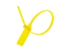 Picture of 13 Inch Heavy-Duty Blank Yellow Pull Tight Plastic Seal - 100 Pack