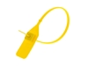 Picture of 13 Inch Standard Blank Yellow Tear Away Plastic Seal with Steel Locking Piece - 100 Pack