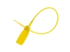 Picture of 12 1/2 Inch Blank Standard Yellow Pull Tight Plastic Seal with Steel Locking Piece - 100 Pack