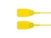 Picture of 12 1/2 Inch Blank Standard Yellow Pull Tight Plastic Seal with Steel Locking Piece - 100 Pack