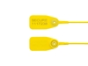 Picture of 12 1/2 Inch Standard Yellow Pull Tight Plastic Seal with Steel Locking Piece - 100 Pack