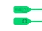 Picture of 14 1/2 Inch Standard Green Pull Tight Plastic Seal with Steel Locking Piece - 100 Pack