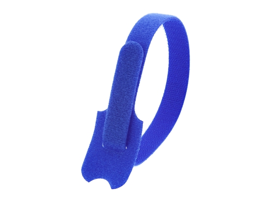 Picture of 12 Inch Blue Hook and Loop Tie Wrap - 50 Pack