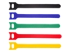 Picture of 6 Inch Multi-colored Hook and Loop Tie Wraps - 10 Pack