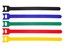 Picture of 8 Inch Multi-colored Hook and Loop Tie Wraps - 10 Pack