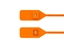 Picture of 13 Inch Standard Blank Orange Tear Away Plastic Seal with Steel Locking Piece - 100 Pack
