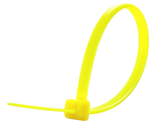 Picture of 4 Inch Fluorescent Yellow Cable Tie - 500 Pack
