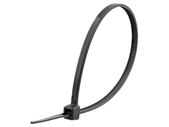 Picture of 6 Inch Black UV Miniature Cable Tie - 100 Pack