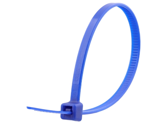 Picture of 6 Inch Blue Intermediate Cable Tie - 100 Pack
