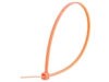 Picture of 8 Inch Fluorescent Orange Miniature Cable Tie - 100 Pack