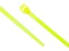 Picture of 8 Inch Fluorescent Yellow Miniature Cable Tie - 100 Pack