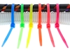 Picture of 8 Inch Fluorescent Blue Cable Tie - 100 Pack