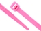 Picture of 8 Inch Fluorescent Pink Cable Tie - 100 Pack