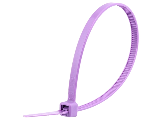Picture of 8 Inch Violet Standard Cable Tie - 100 Pack