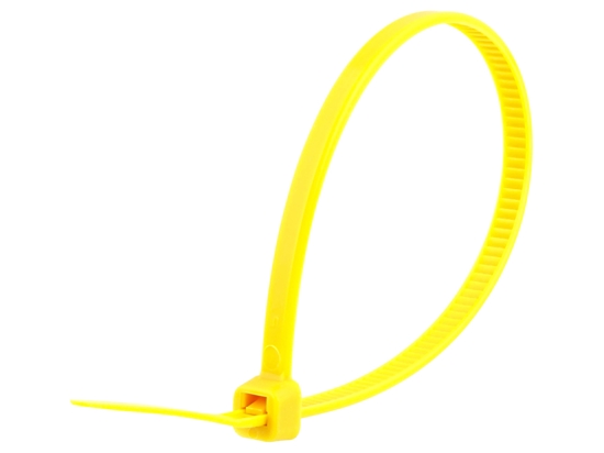 Picture of 8 Inch Yellow Cable Tie - 100 Pack