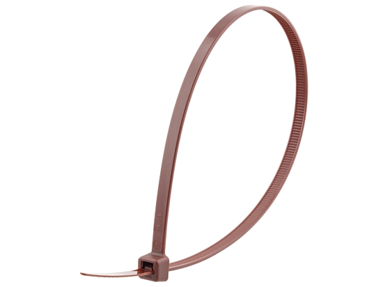 Picture of 11 7/8 Inch Brown Standard Cable Tie - 100 Pack