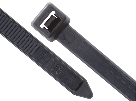 Picture of 18 Inch Black UV Heavy Duty Cable Tie - 100 Pack