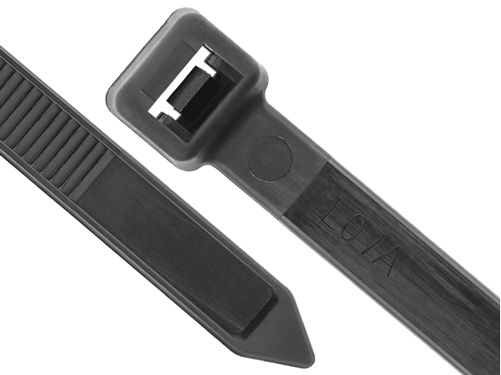 Picture of 22 Inch Black UV Heavy Duty Cable Tie - 100 Pack